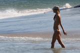 Alessandra Ambrosio in bikini on the beach in Malibu