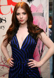 Michelle Trachtenberg shows her cleavage in low-cut blue dress at Gen Art's 10th Anniversary Styles Runway & Awards Launch Party in New York City